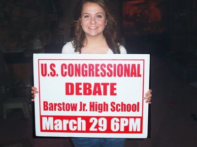 Barstow Congressional Debate